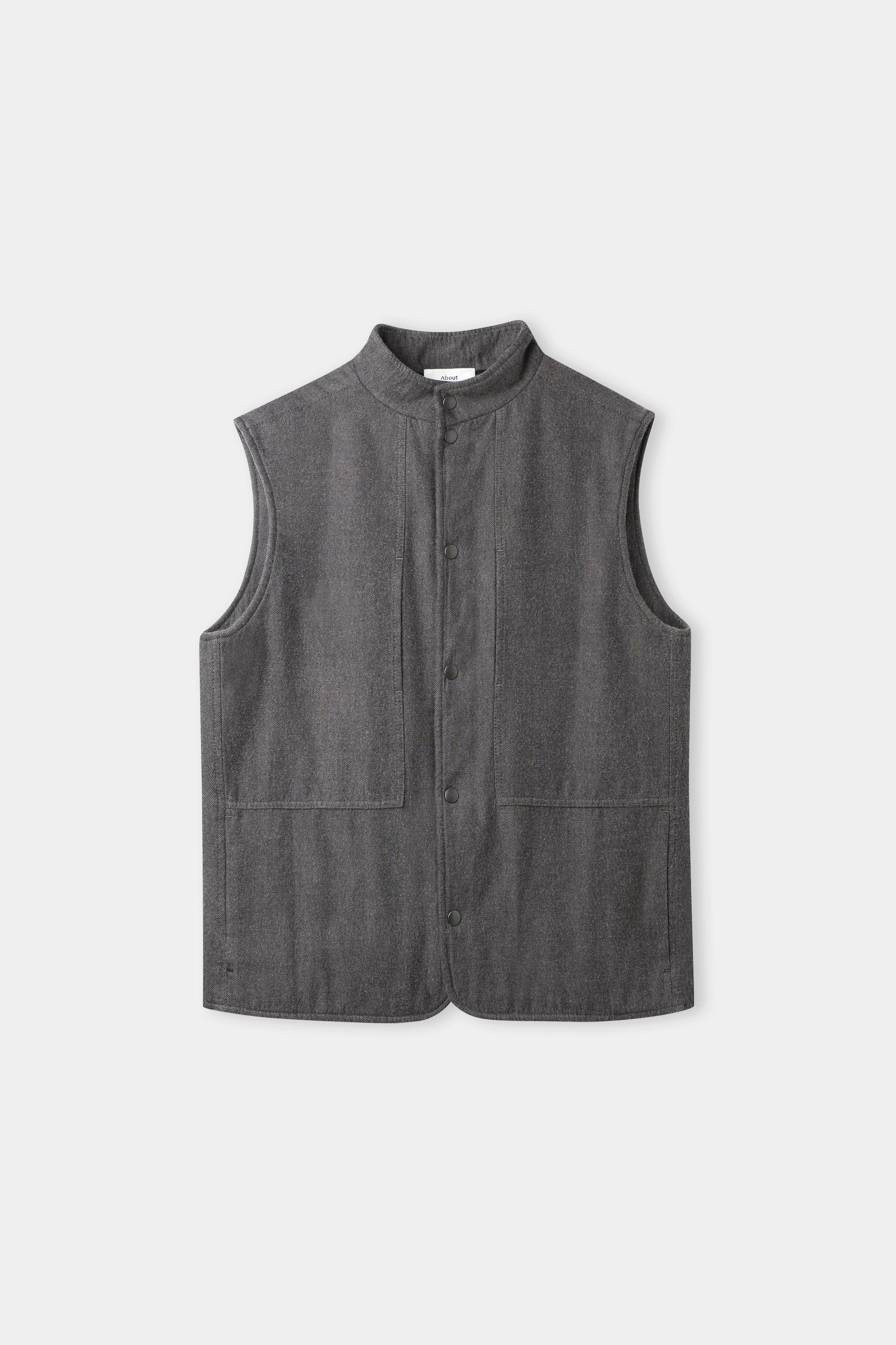 About Companions Wendel Vest Eco Flanel Mud Weste Herren braun